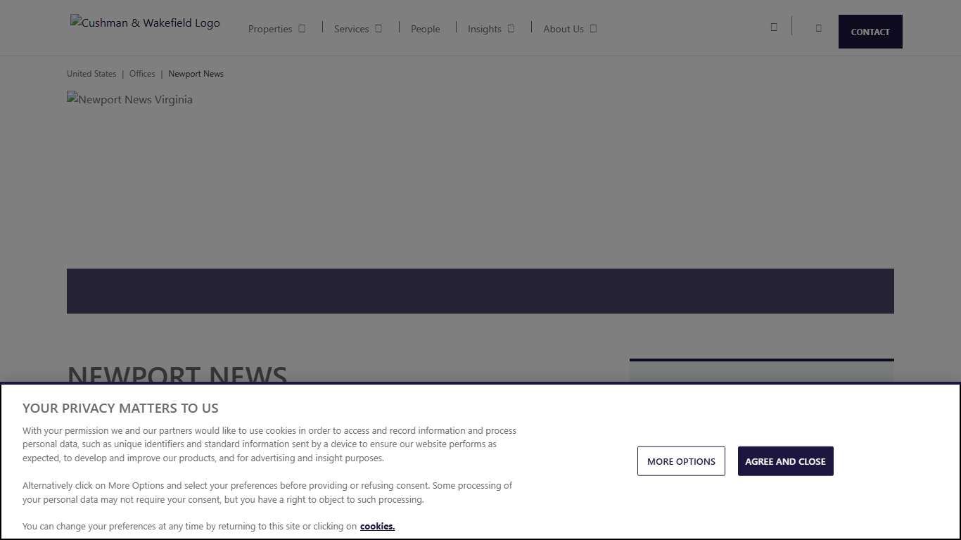 Commercial Real Estate in Newport News US Cushman & Wakefield
